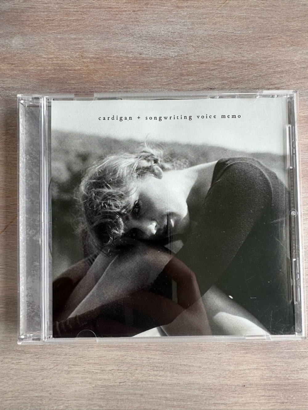 Taylor Swift cardigan + songwriting voice memo CD